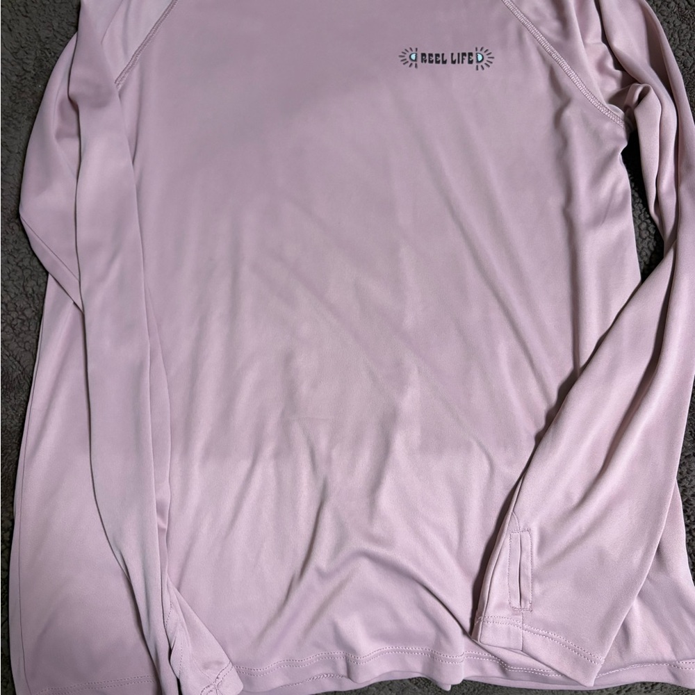 Reel Life Light Orchid Long Sleeve Tee